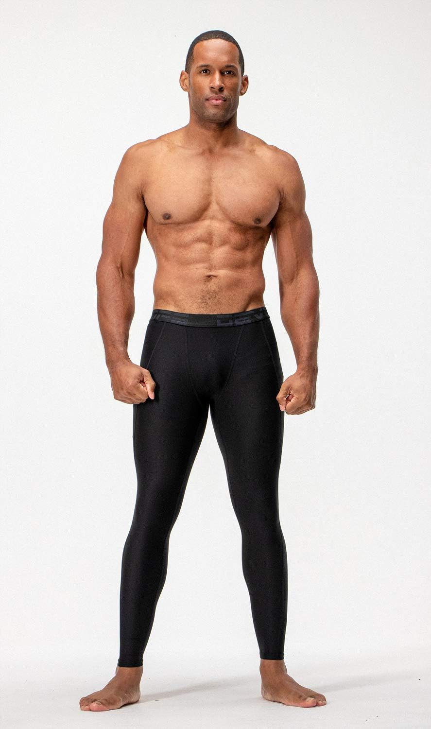2 or 3 Pack Men'S Compression Pants Athletic Leggings with Pocket/Non-Pocket